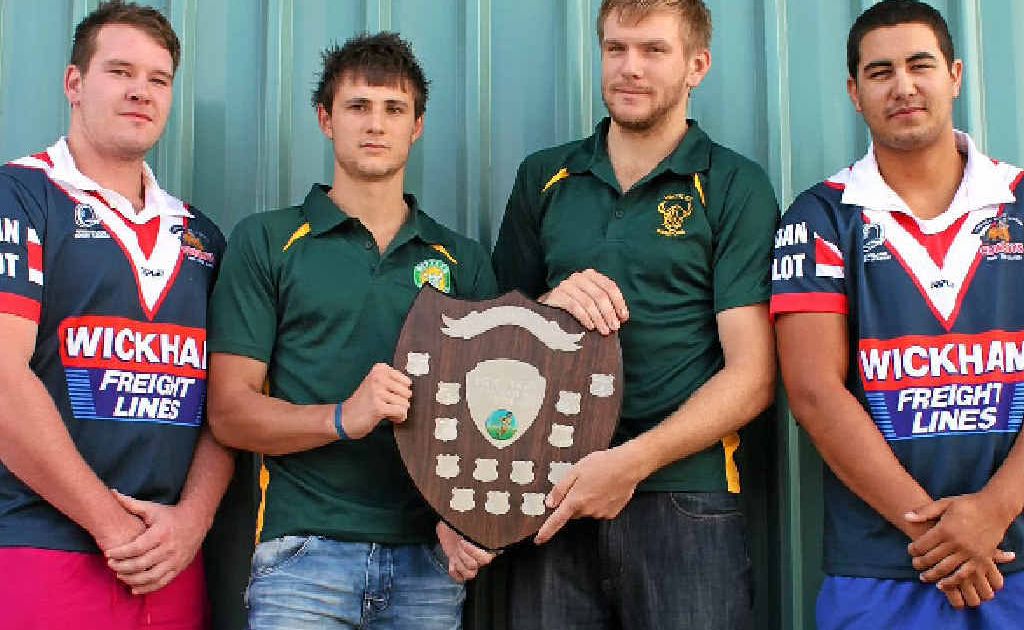 Ryan Kinlyside, Jordan Henry, Lauchlan Hoey and Vincent Mei will wear the red and blue and green and gold as they take to the field tonight to battle it out for the Barrett Family Shield. Ryan Kinlyside, Jordan Henry, Lauchlan Hoey and Vincent Mei will wear the red and blue and green and gold as they take to the field tonight to battle it out for the Barrett Family Shield.